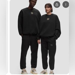 Fear of God FOG x Adidas athletic heavy sweatpants - size xxs - unisex - black